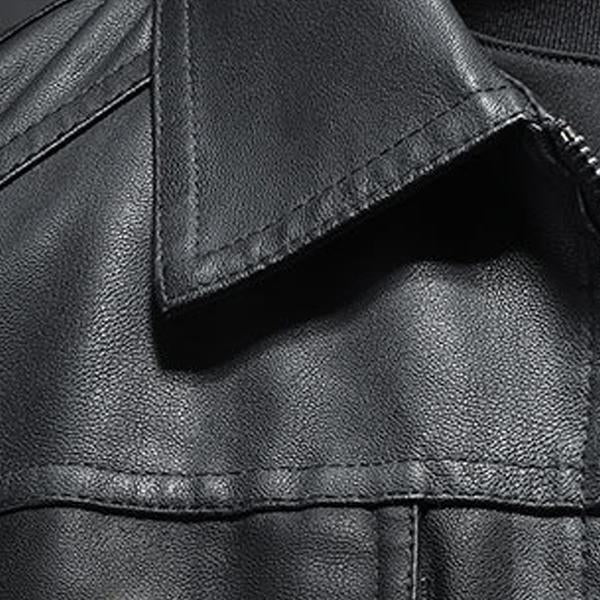 Klaus | Schwarze Lederjacke