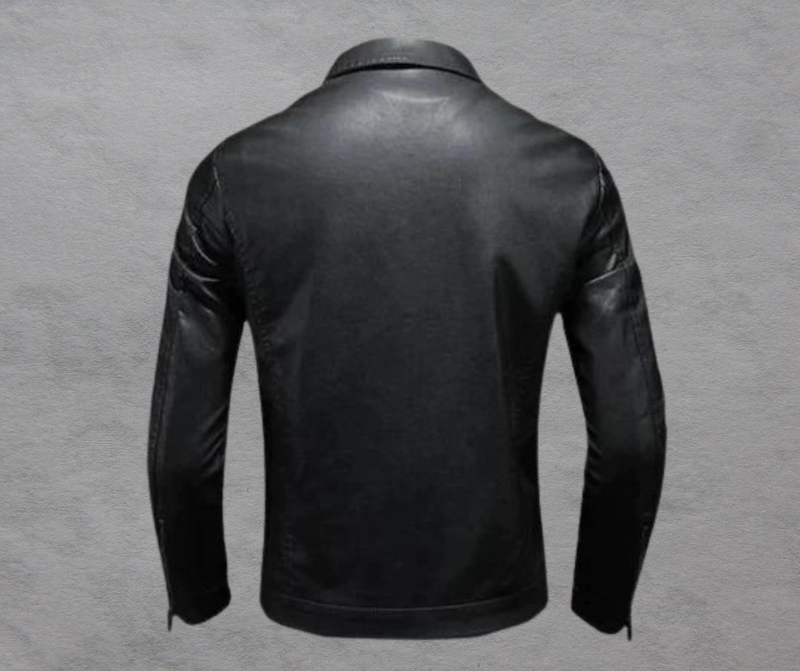 Klaus | Schwarze Lederjacke